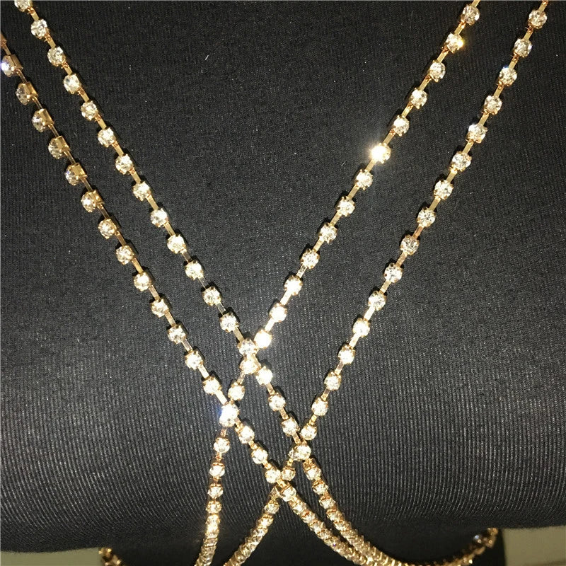 Chaîne Collier Strass