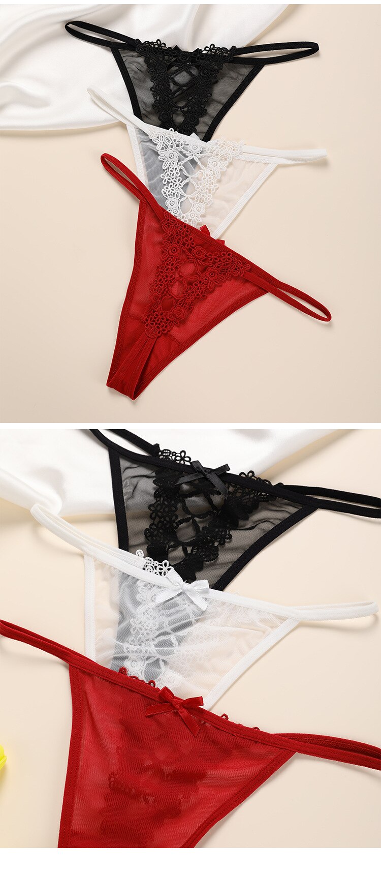 Culotte G-String en Dentelle - Séduisante et Confortable